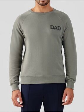 Ron Dorff Organic Cotton Sweatshirt DAD Green Crewneck Size Large